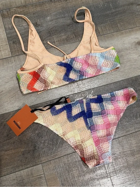 Missoni zig zag metallic bikini set NWT - Picture 4 of 4